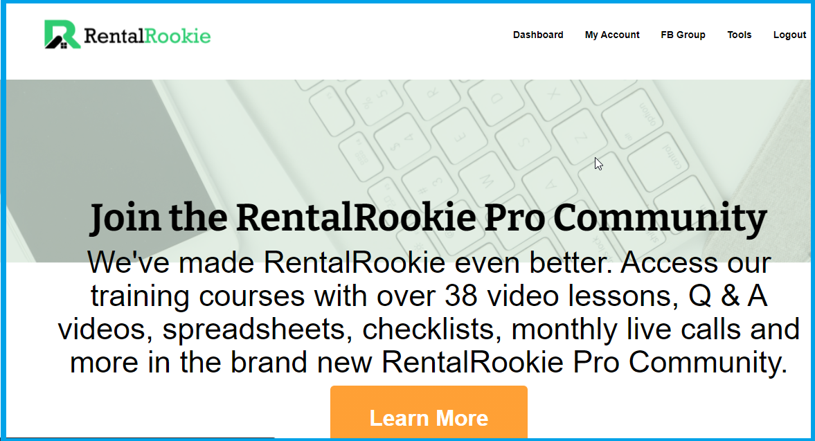 What to include in a community-based membership site? rental rookie example