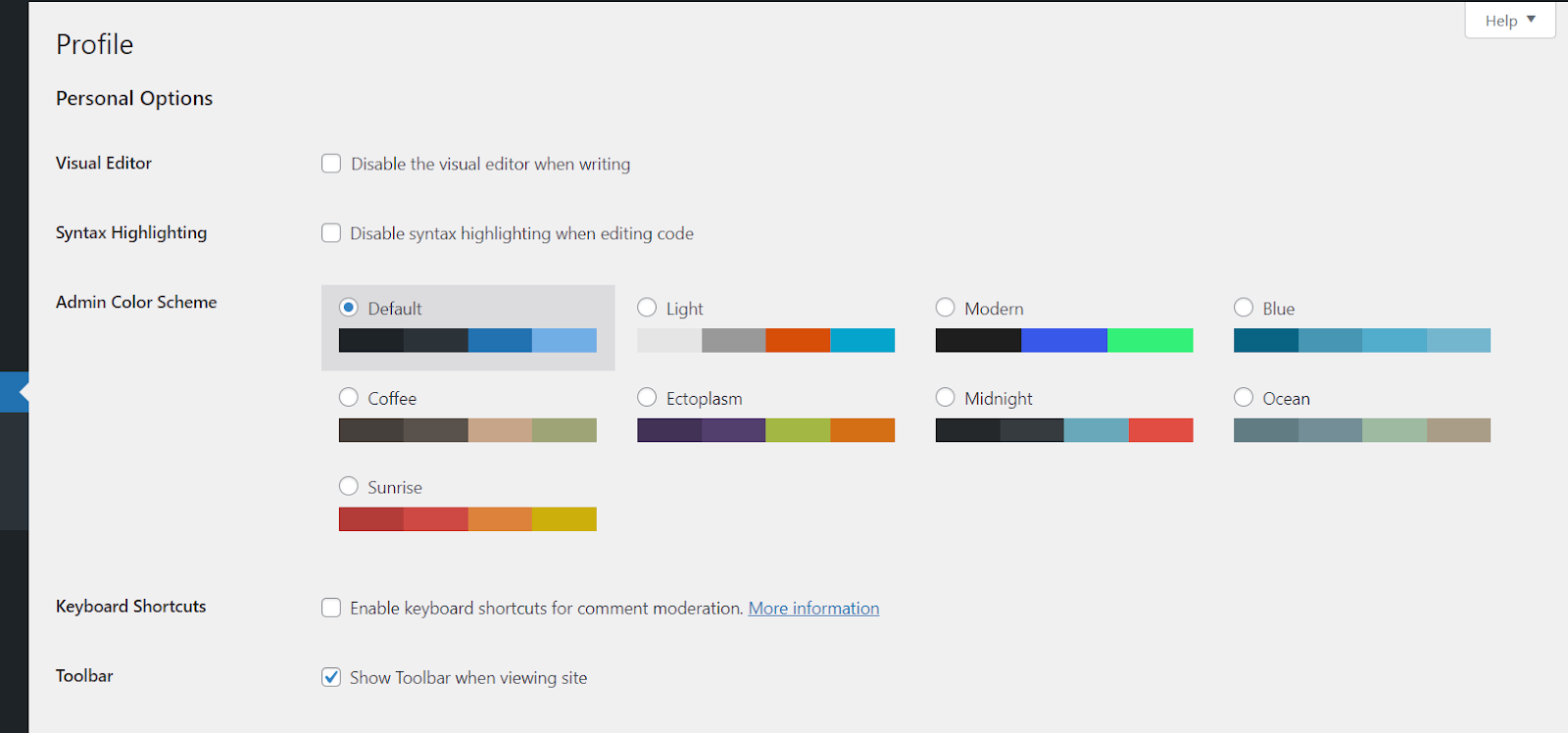 Customize your WordPress dashboard with WordPress Admin Colors