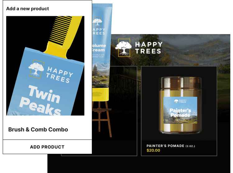 Happy Trees - Bob Ross Concept ecommerce Store