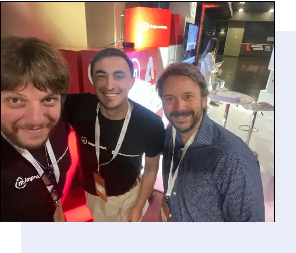 Improntus staff taking a selfie.